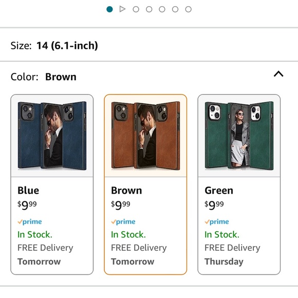 NIB Lohasic iphone 14 6.1” case brown - Picture 5 of 5